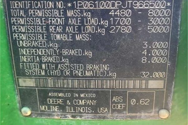 JOHN DEERE 6100D 4WD - Image 9
